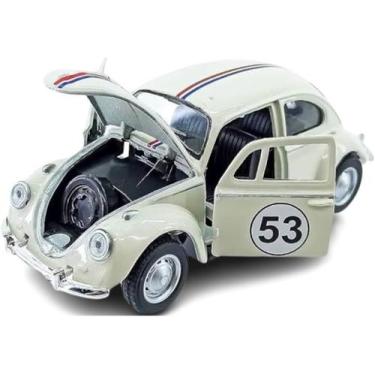 Imagem de Super Carrinho Fusca 1957 Ferro Fricção Metal Miniatura 53 réplica col