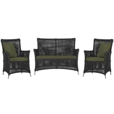 Imagem de  Jogo Sofá e 2 Poltronas de Área Igapó Alumínio