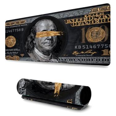 Imagem de Mouse Pad Gamer Profissional Confortável Antiderrapante Escritório e Games 90x40 - Black Dollar