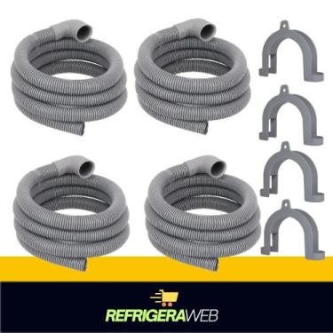 Imagem de Mangueira Saida Lavadora Curva Larga 2 Mts Com Curva - Refrigeraweb, 4
