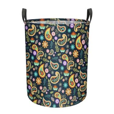 Imagem de Cesto de roupa suja dobrável com alças, grande cesto de armazenamento dobrável para homens, mulheres, adolescentes, adultos, organizador de tecido de lona impermeável para roupas, brinquedos, berçário