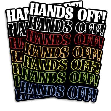 Imagem de Ímã Hands Off - Decoração de geladeira - Geladeira - Cozinha engraçada - Placa - Material durável para caixa de ferramentas de carro, caminhão, qualquer superfície de metal - EPLM0029-FBA