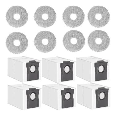 Imagem de Kit de acessórios de substituição para aspirador de pó Dreame X50 Ultra / X40 Ultra, peças 6 sacos de poeira, 8 esfregões,
