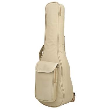 Imagem de Bolsa de transporte ukulele grcfumo, mochila bege protetora de 24 polegadas, mochila ukulele, saco acolchoado de ukulele de Oxford para concerto para casa