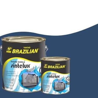 Imagem de Esmalte Sintetico Brilhante Azul Del Rey 900ml - Brazilian - Produtos 