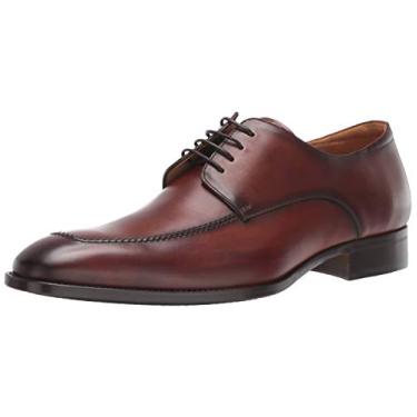 Imagem de Mezlan Coventry – Sapatos masculinos de luxo – Pele de bezerro europeia com acabamentos à mão – Feito à mão na Espanha – Largura média, Cognac, 8.5