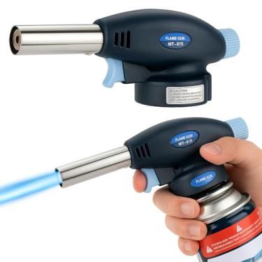 Imagem de Maçarico Culinário Portátil com Acendimento Automático e Chama Ajustável