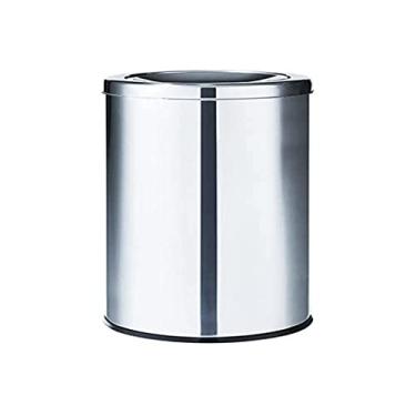 Imagem de Lixeira Multiuso em Aço Inox com Tampa Basculante 9,11L