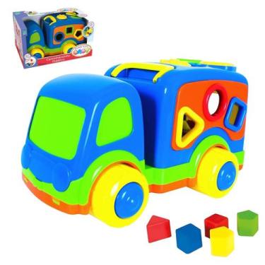 Imagem de Caminhão De Brinquedo Didático Peças De Encaixar Educativo - Super Toy
