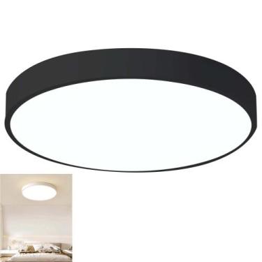 Imagem de Luminaria Plafon Sobrepor Moderno Led 3 Tons Teto Decoração Empresa Sa