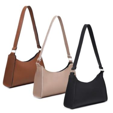 Imagem de kit 3 BOLSA FEMININA (CARAMELO+NUDE+PRETA)