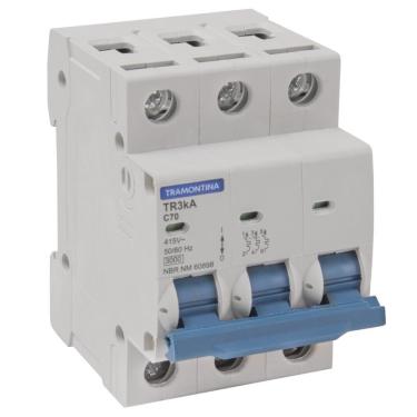 Imagem de Disjuntor Tr3Ka 3 P 70 A Curva C Tramontina