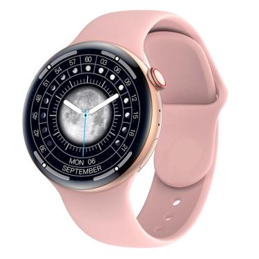 Imagem de Relógio Inteligente Chamada Bluetooth Ecg Ip68 Tela Redonda Rosa