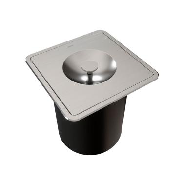 Imagem de Lixeira Docol De Embutir 6l Quadrada Aço Inox Escovado