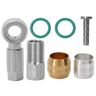 Imagem de Adaptador de Mangueira de Azeitona, Acessórios para Acessórios de Bicicleta Definir Arruelas de Parafuso de Banjo do Parafuso de Freio de Oliva e Kit de Inserção de Conactor