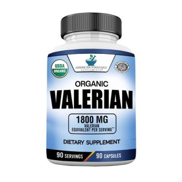 Imagem de Suplemento American Standard Organic Valerian 1800mg 90 cápsulas - Ame