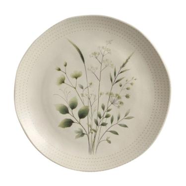 Imagem de Prato Raso Em Cerâmica Orgânico Ammi 26,5cm Porto Brasil