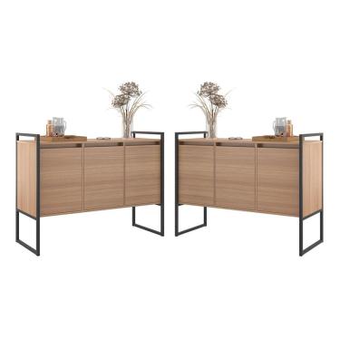 Imagem de Buffet Industrial 3 Portas Montana Conjunto 2 Unidades