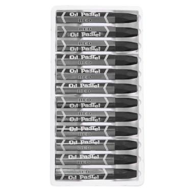 Imagem de PATIKIL Pastéis de óleo preto, 48 peças de giz de cera de óleo macio, pastéis vibrantes e cremosos, materiais de arte em bastão para pintura de arte, desenho, mistura de graffiti para artistas