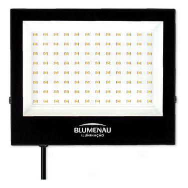 Imagem de Refletor Holofote Led Slim 100w Branco Neutro 4100k Ip66 Blumenau