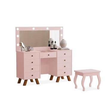 Imagem de Penteadeira Feminina Com Assento Atlanta Rose