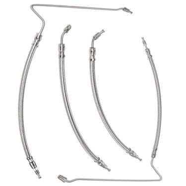 Imagem de Kit de mangueira de cilindro hidráulico Trim Tilt compatível com Mercruiser Alpha One com cilindro de acabamento (15-9/40.6 cm) e Bravo 1 2 3 X, substitui para 9B-104A, 32-99904Q (x2), 32-864589, 32