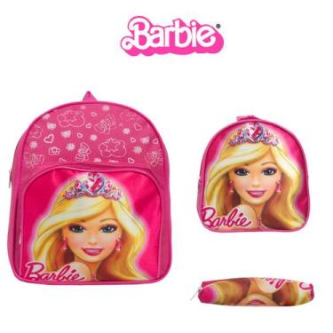Imagem de Mochila Infantil Pequena Barbie Costas Com Lancheira Barata - TOYS 2U