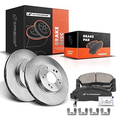 Imagem de A-Premium Kit De Rotores Freio A Disco Ventilados Dianteiros 11,10" (282 Mm) + Pastilhas Cerâmica Compatíveis Com Modelos Selecionados Da Acura E Honda - Accord 2003-2007, Civic 2006-2010, Csx 2006-