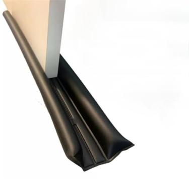 Imagem de Porta Impermeável com Dupla Proteção - Barreira para Insetos, Poeira e Ar - Economiza Energia do Ar-Condicionado - (70cm/80cm, Preto) - PVC Resistente (80cm-2 unidades)