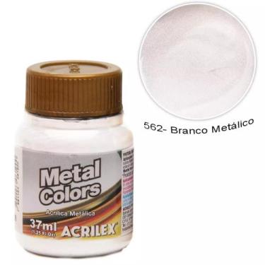 Imagem de Tinta Metal Colors Acrilex 37ml Acírilica Metalica + Nota Fiscal, Bran