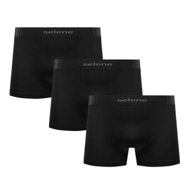 Imagem de Kit 3 Cuecas Microfibra Boxer Box Modelo Sem Costura Infantil Menino -