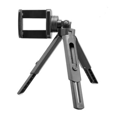 Imagem de Tripé de Mesa Universal – Base Antiderrapante, Rotação 360°, Portátil – Ideal para Lives, Vídeos, Vlogs, Maquiagem e Reuniões Online