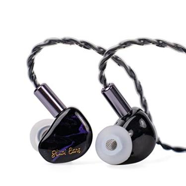 Imagem de HIFIXAUDIO Kiwi Ears Cadenza in Ear Monitor, 10 mm Berílio Dynamic Driver IEM fones de ouvido HiFi Studio com cavidade impressa em 3D, cabo IEM destacável de 2 pinos 3,5 mm para audiófilos (roxo)