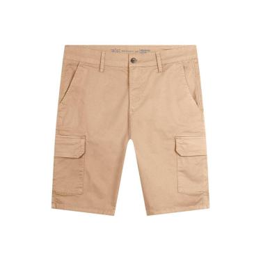 Imagem de Bermuda Cargo Hangar 33 Sarja Bege Tam. 46-Masculino