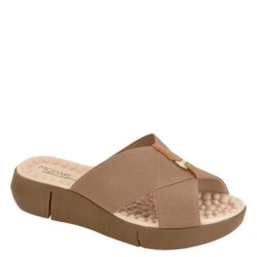 Imagem de Tamanco Chinelo Feminino Ortopédico Conforto Modare 7142.101, Tan, 36