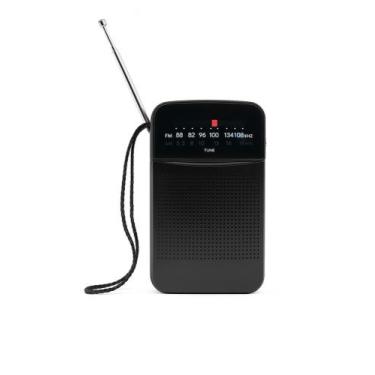 Imagem de Rádio AM/FM de bolso portátil recarregável ou pilha MK-305 TG - Cmik, 