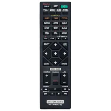 Imagem de Substituição RMT-AM210U Remote Commander compatível com Sony Home Audio Speaker SHAKE-X30D HCD-SHAKEX30 SHAKE-X10D HCD-SHAKEX10 MHC-V50D SHAKE-X70D MHC-V44D SS-SHAKEX10 SA-WGT4D HCD-SHAKEX70 MHC-GT4D
