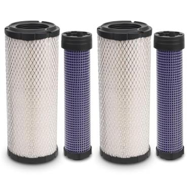 Imagem de LSJWLY Filtro de ar interno e externo 11013-7044 11013-7045 para motores Kawasaki FX651V FX691V FX730V-FX801V FX850V FX1000V FH601V-FH721V, para Donaldson Kohler 25-083-01-S P821 575 P822858 AF25551