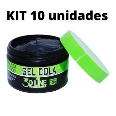 Imagem de Gel Cola 3d Line 300g Kit Com 10 Unidades