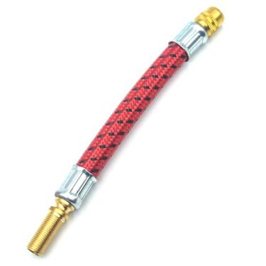 Imagem de GEARLINTON Mangueira de extensão de bomba para Xiaomi M365/Pro 1S, mangueira de enchimento de borracha durável, adaptador de válvula Schrader universal para scooters, bicicletas e motocicletas