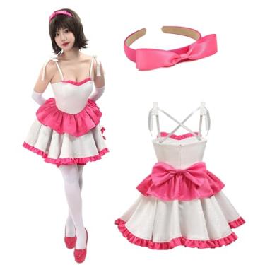 Imagem de DAZCOS Womens Cosplay Costume Strapless Dress with Accessories Full Set Cosplay Outfit for Halloween Daily