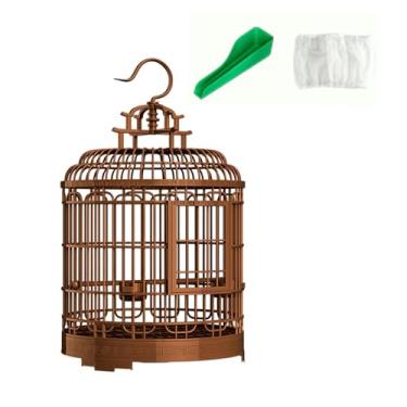 Imagem de MFMEXUL Gaiola para Pássaros Villa Bird Cage com Tigela de Alimentação, Gaiola Grande para Periquitos, Suprimentos para Animais de Estimação para Conur, estilo C