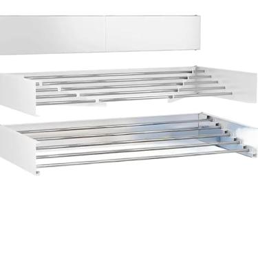 Imagem de Varal Sanfonado Para Roupas De Ferro De Sacada(Branco)