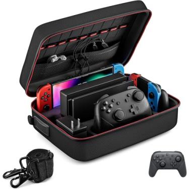 Imagem de Case para Switch Oled, Case para Switch, Mochila de Armazenamento Compatível com Nintendo Switch