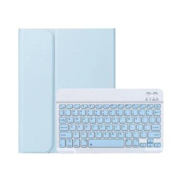 Imagem de Capa Com Teclado Para Samsung Galaxy Tab A9 A8 S10 S9FE S7 S8 11 plus 