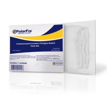 Imagem de Compressa para Curativo Algodonado Estéril 15 x 60 cm (POLARFIX) - 10 