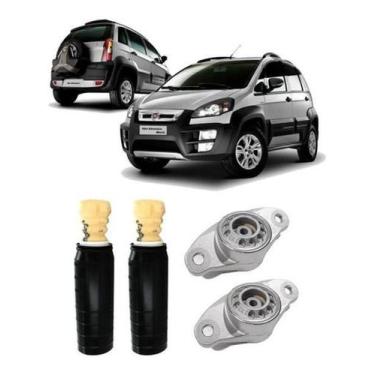 Imagem de Kit Coxim Batente Coifa Traseiro Idea 2013 2014 2015 2016 - Qualykits