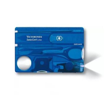 Imagem de Swisscard Suiço 13 funções Victorinox Lite Azul Translúcido 0.7322.T2