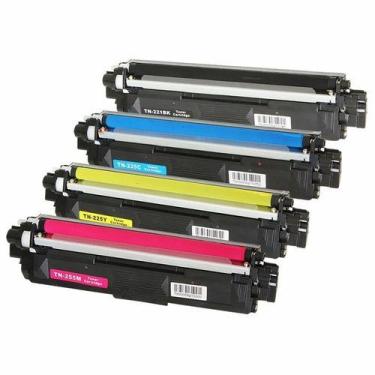 Imagem de Kit 4x Toner Compatível TN221 TN225 CYMBK 100% Novo HL-3140 HL-3170 DC