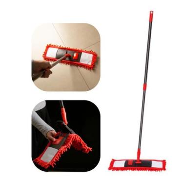 Imagem de Mop Flat em Microfibra Serve Como Rodo e Vassoura 1,20m Para Vidros, P